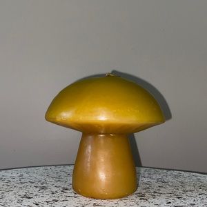 vintage mushroom candle